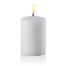 15 Hour Straight Sided White Votive Candles, Set of 144