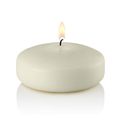 Large Floating Candles, Ivory, 3 Inch, Bulk Set of 72