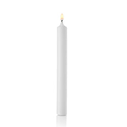 White Wedding Utility Candles, Small Diameter, Set of 480