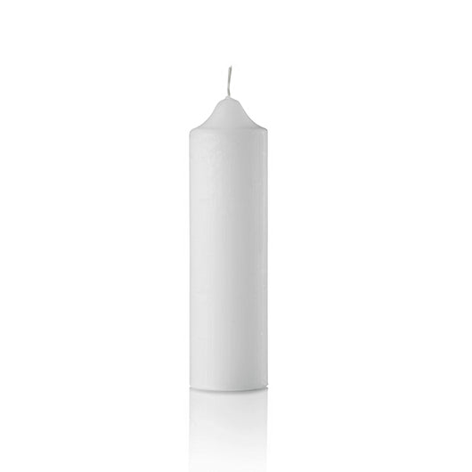 White Wedding Utility / Vigil Candle, Small Diameter, Set of 200