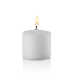 8 Hour Straight Sided White Votive Candles, Unscented, Set of 288