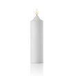 White Plumbers Candles for Luminaries, 5416595, Set of 200