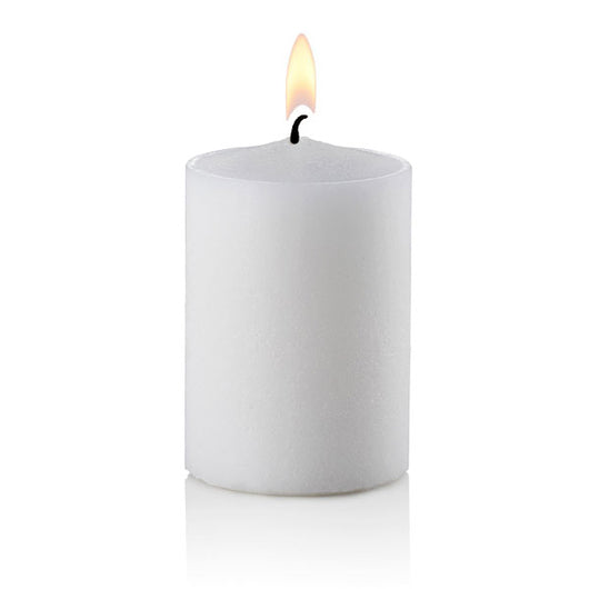 15 Hour Straight Sided White Votive Church Candles, Set of 144