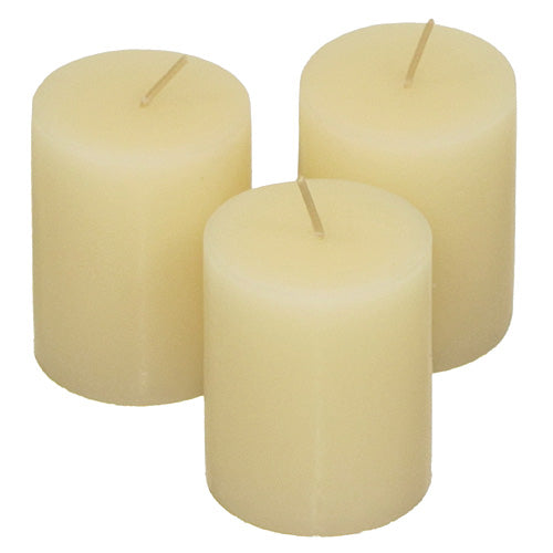 Vanilla Scented Ivory Pillar Candles, 2 x 2.5 Inch, Set of 36-The Candle Depot