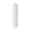 White Pillar Wedding Candles, Unscented 3 x 11 Inch, Set of 12