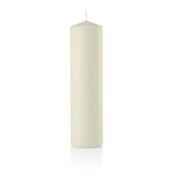 3 x 11 Inch Ivory Pillar Candles, Unscented Set of 12