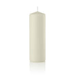 3 x 9 Inch Ivory Pillar Candles, Unscented Set of 6