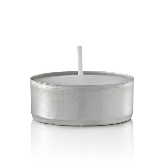 White Tealight Candles In Aluminum Cups, Set of 500 (125 Per Pack)