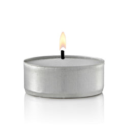 Tealight Candle - White in Clear Cup - 125/box